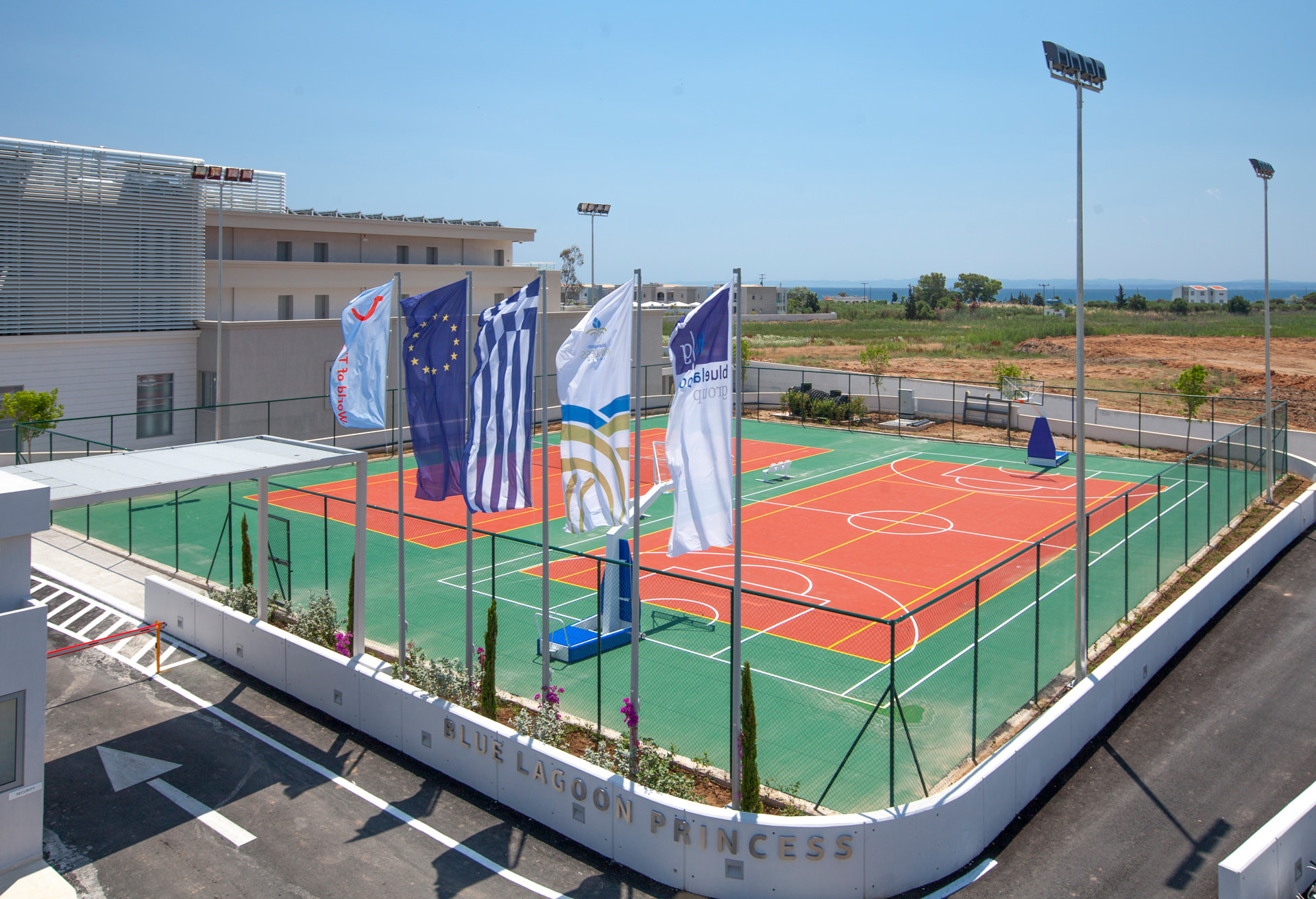 Hotel Blue Lagoon Princess tennis and basketbool court.jpg