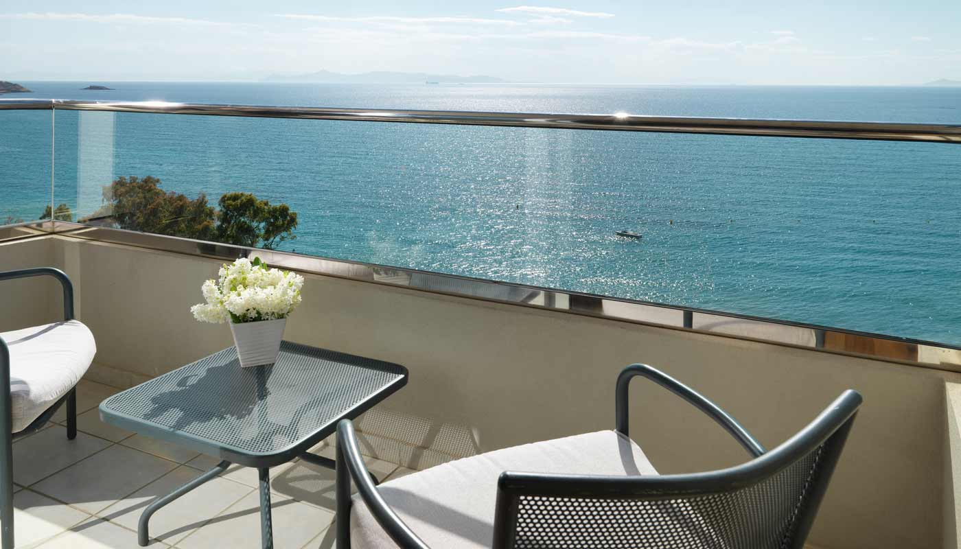 Hotel Divani Apollon Palace executive room with front sea view balcony.jpg