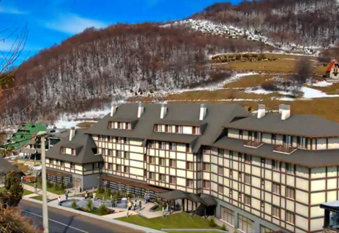 Brzece Center Apartments-Panorama hotela.jpg