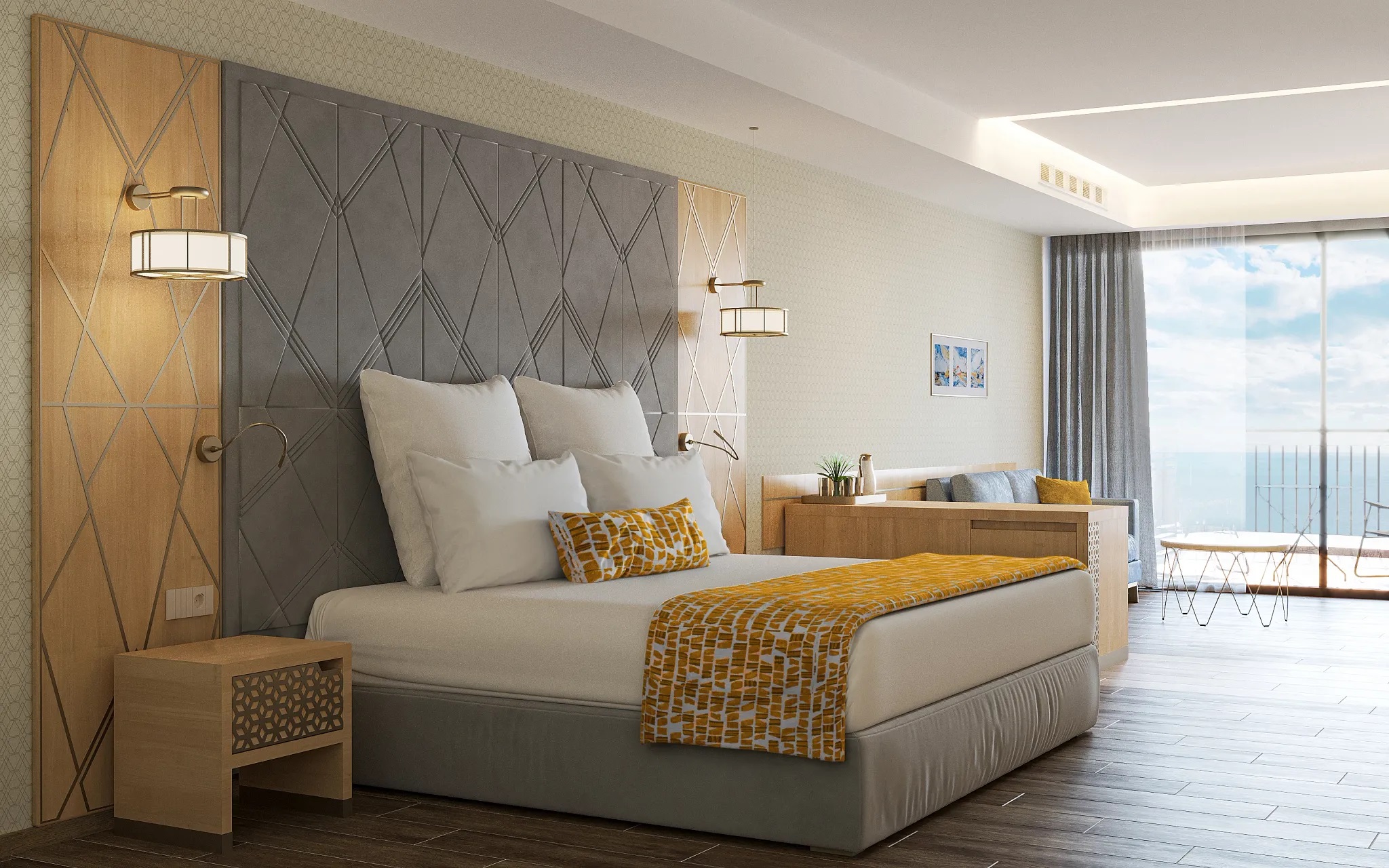 Secrets Sunny Beach Resort & Spa Hotel-Deluxe soba frontalni pogled more.jpg