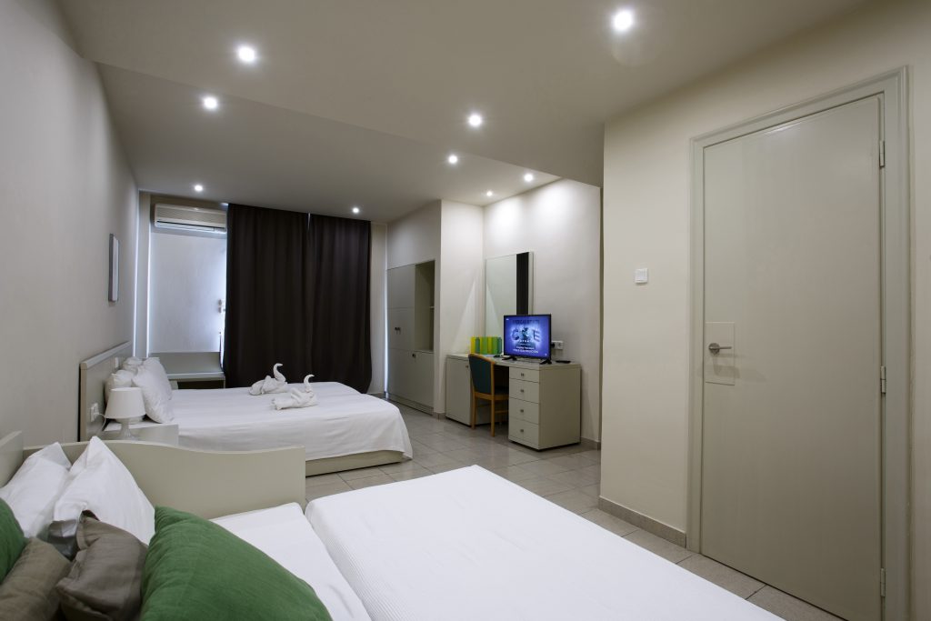 Eviana beach hotel superior family room.jpg