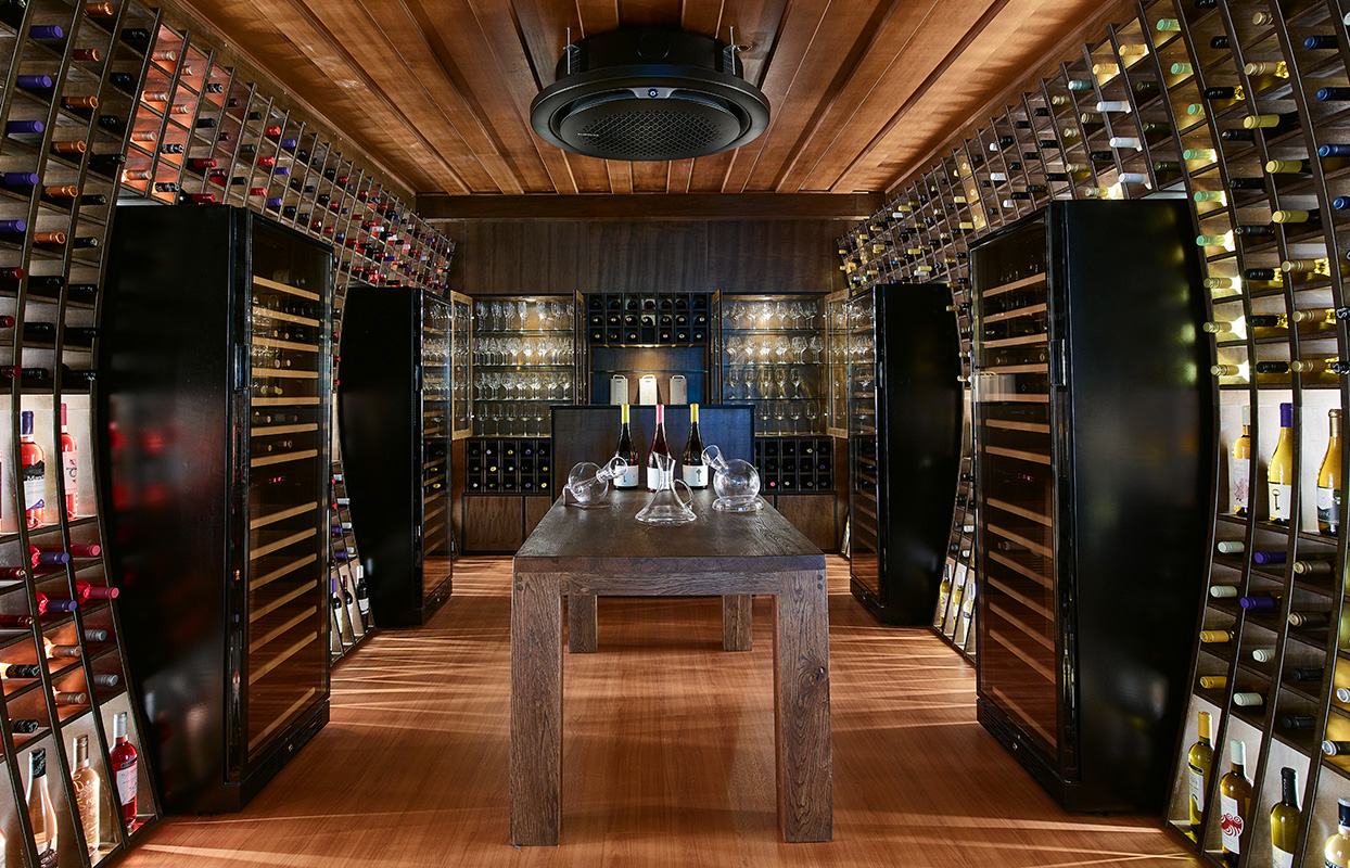 Hotel Grecotel  Daphnila Bay Dassia wine room.jpg