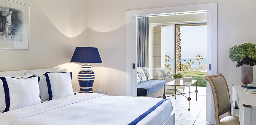 Hotel Grecotel La Riviera _ Aqua Park Riviera Family Guestroom Riviera Sea View With Play Garden and Covered Veranda.jpg
