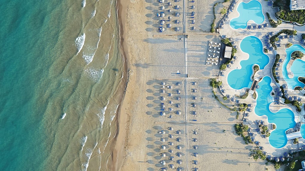 Hotel Grecotel Olympia Aqua Park beach.jpg