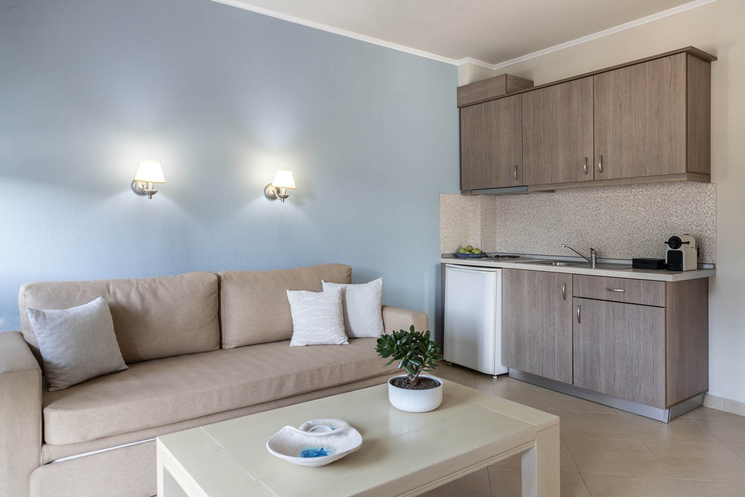 Hotel Sole Mare izgled apartmana sa jednom spavaćom sobom.jpg