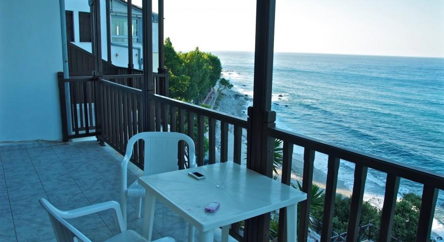 Hotel Karaoulanis Beach balcony.jpg