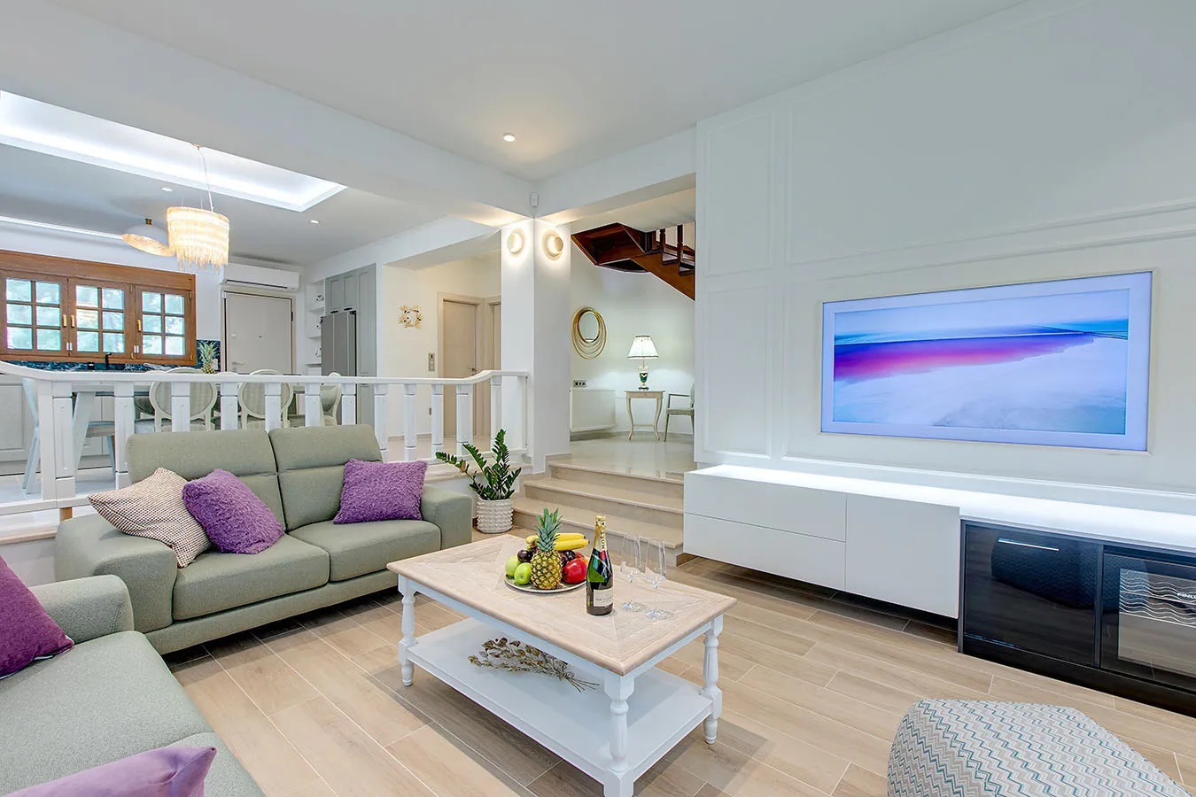 Sani Luxury Villas-Asteri vila dnevna soba.jpg