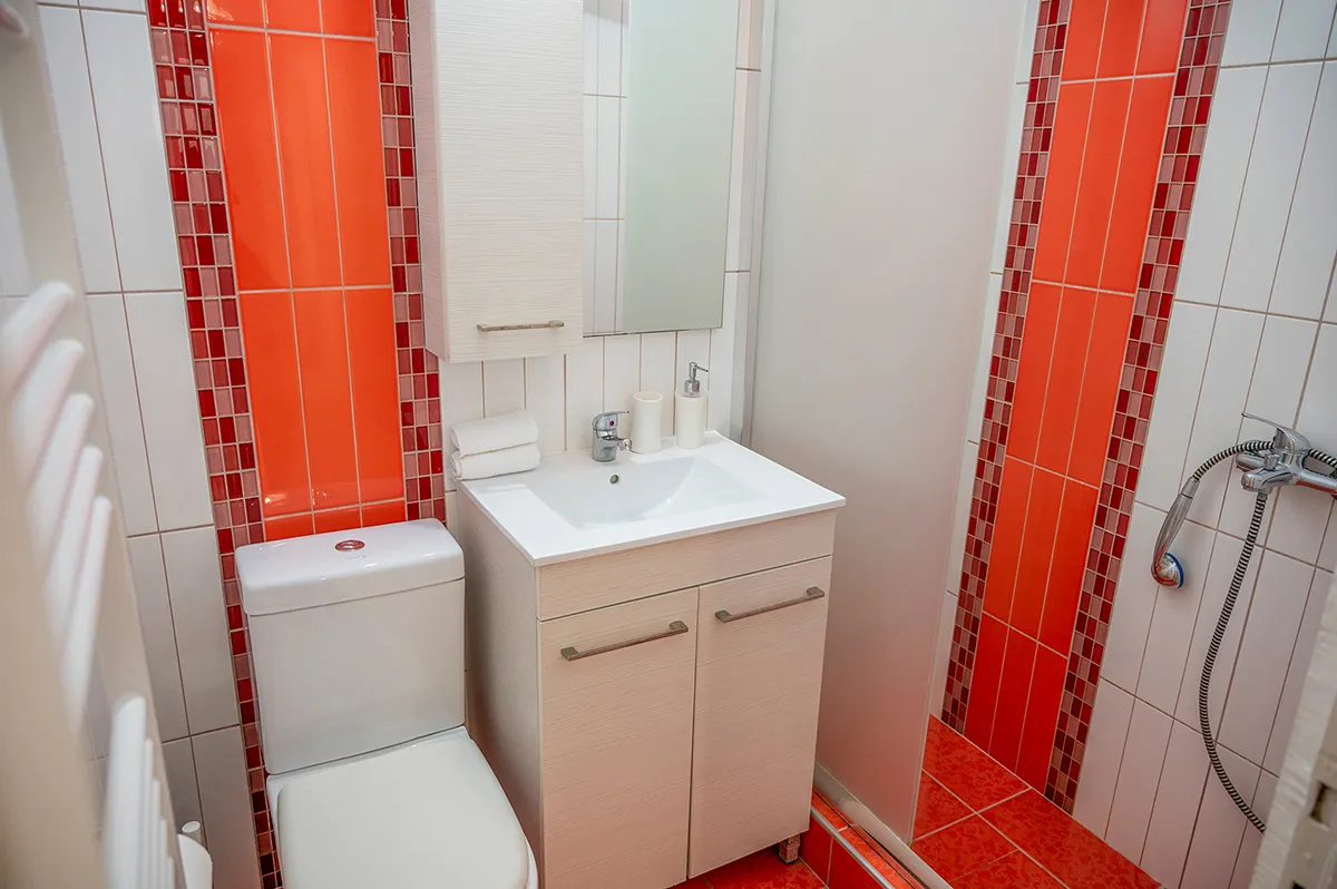Evangelia Rooms and Apartments Ground-floor apartment - Complex A kupatilo