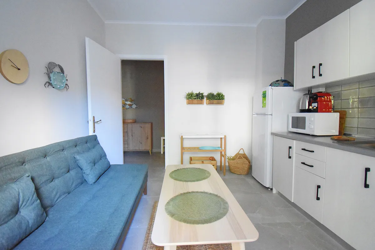 Evangelia Rooms and Apartments Luxury Junior Suite kuhinja