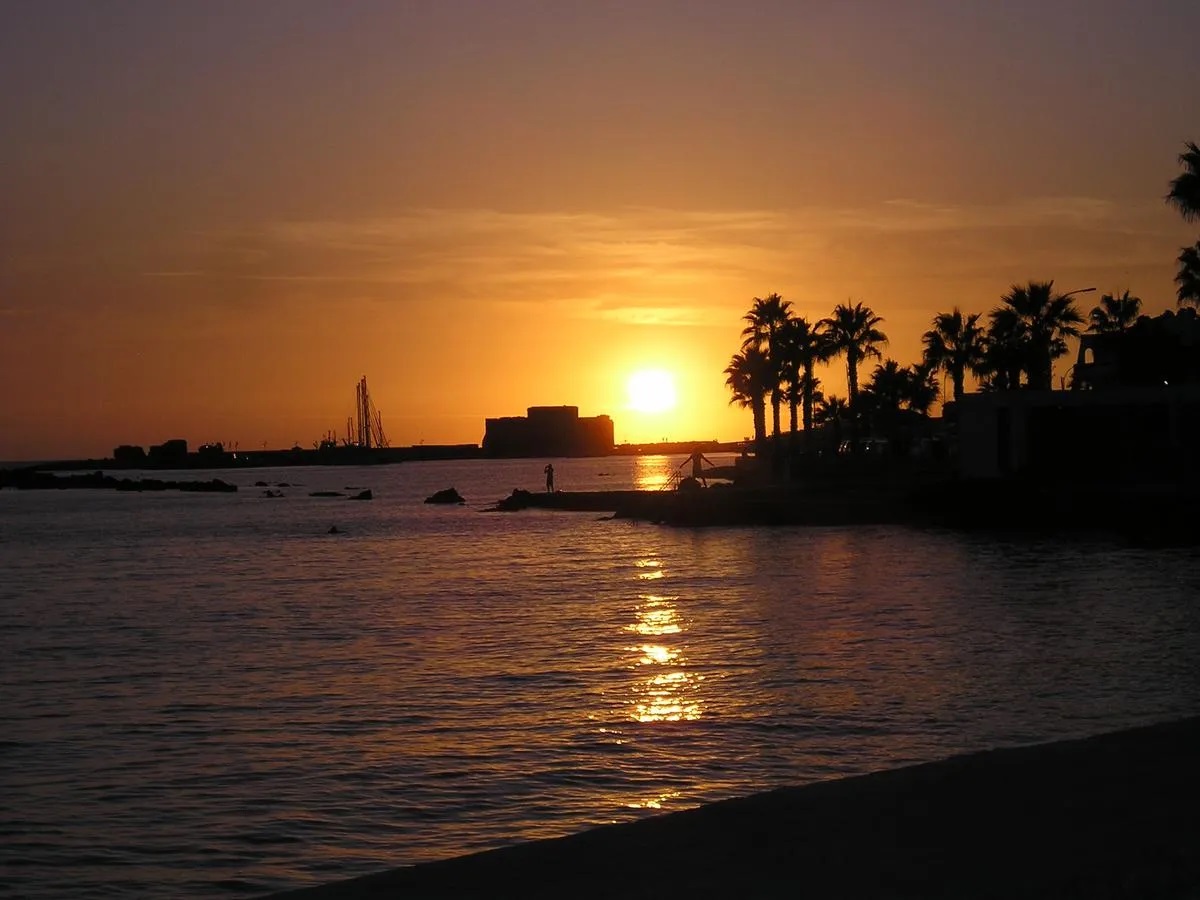 Dionysos Central Hotel Paphos-Zalazak sunca.jpg