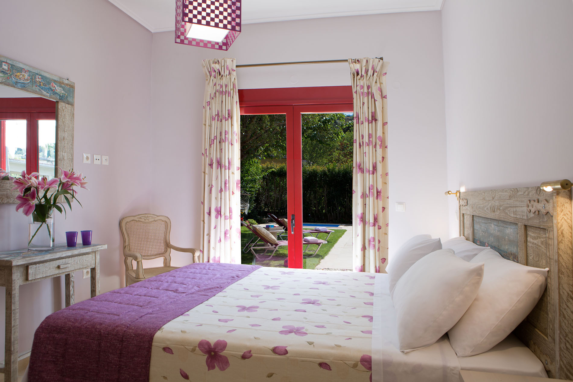 Exanthia Villas Lefkada-Dvosoban apartman spavaca soba.jpg