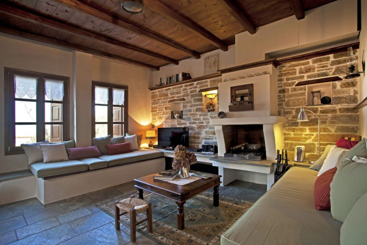 Pelion Homes vila Dioni dnevni boravak.jpg