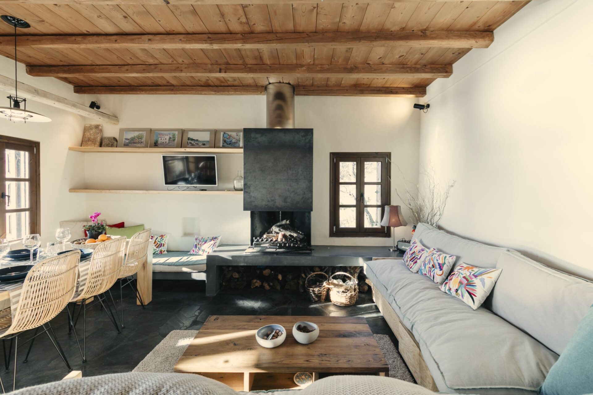 Pelion Homes vila Iris dnevni boravak.jpg