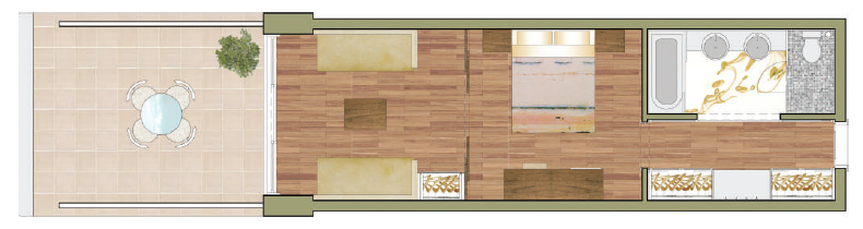 Kontokali Bay Resort _ Spa Hotel Family Room Bay View Main Building floor plan.png