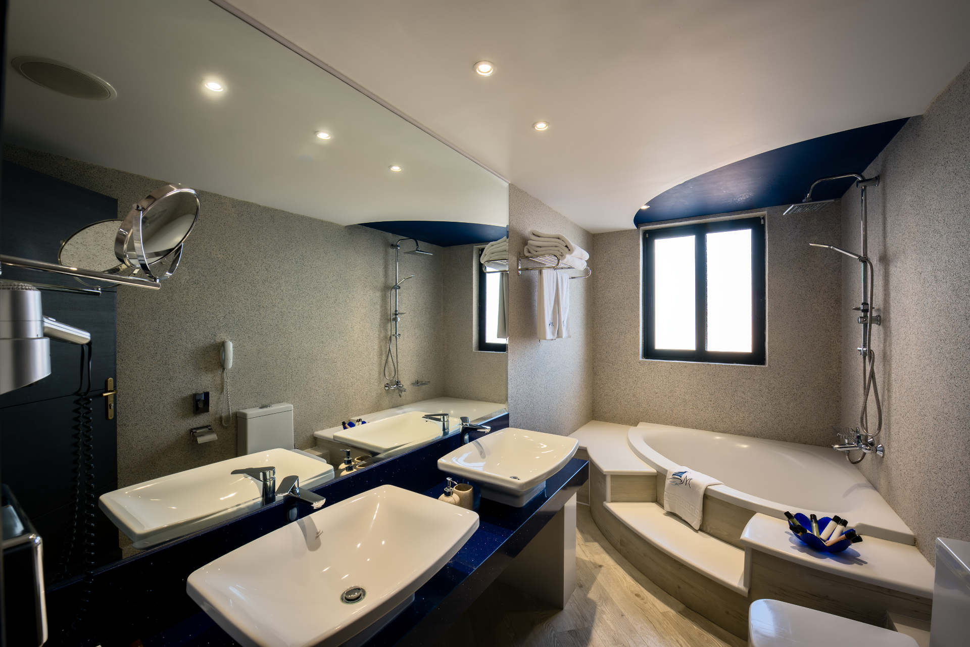 Hotel Mediterranean Beach Thalassa suite bathroom.jpg