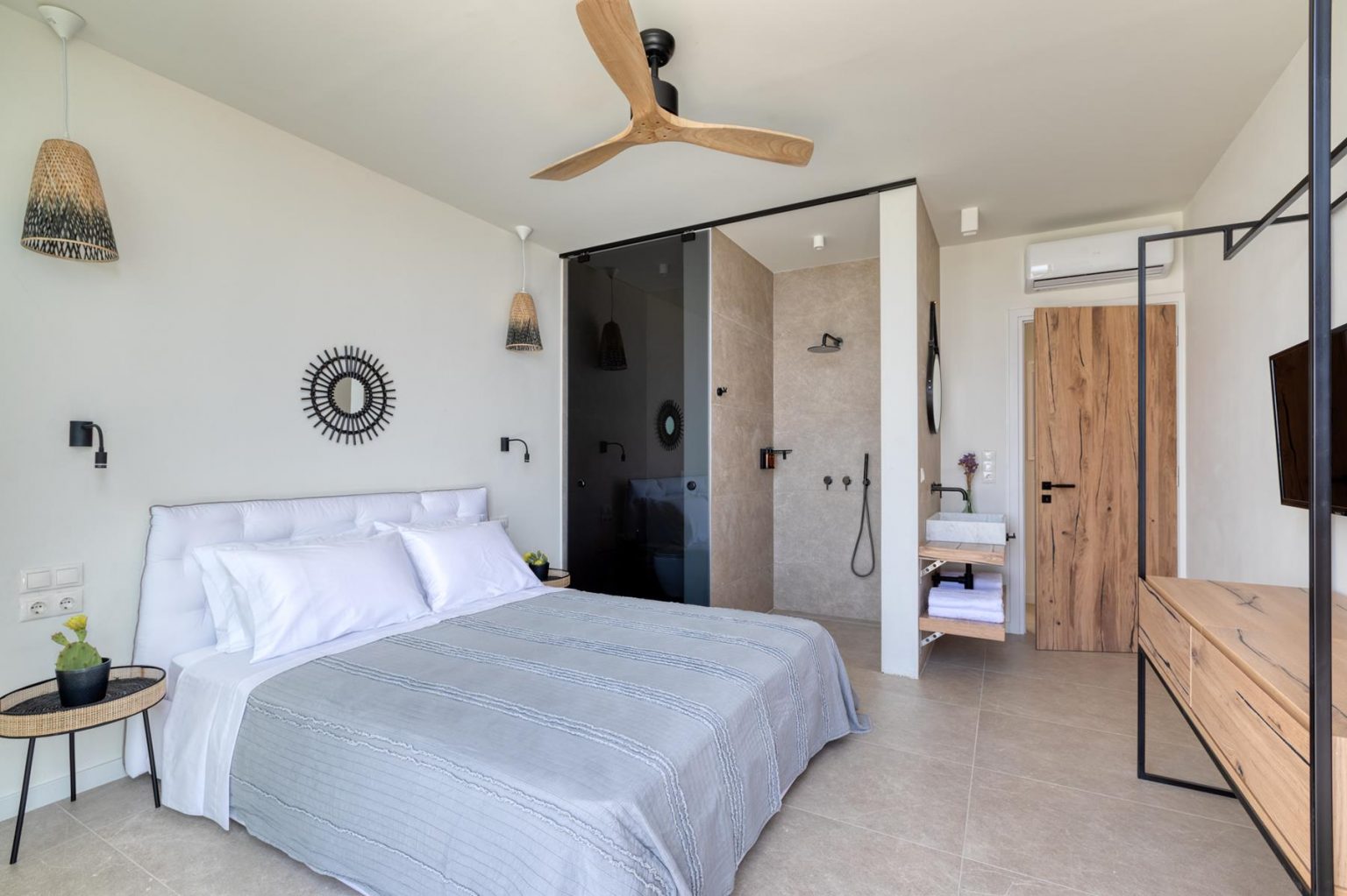S Cave Villas Seaside Karystos delta vila spavaća spba