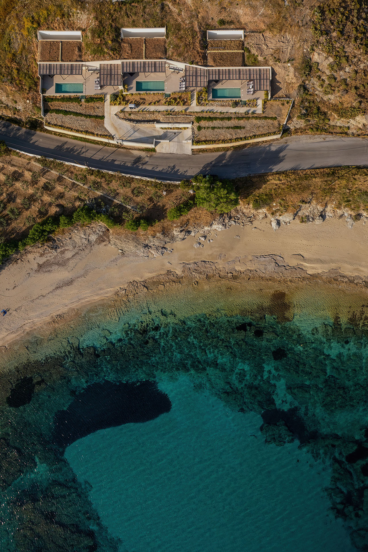 S Cave Villas Seaside Karystos plaža