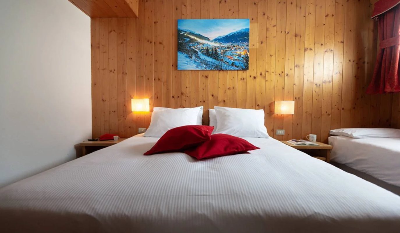 Hotel Funivia economy stelvio spavaća soba
