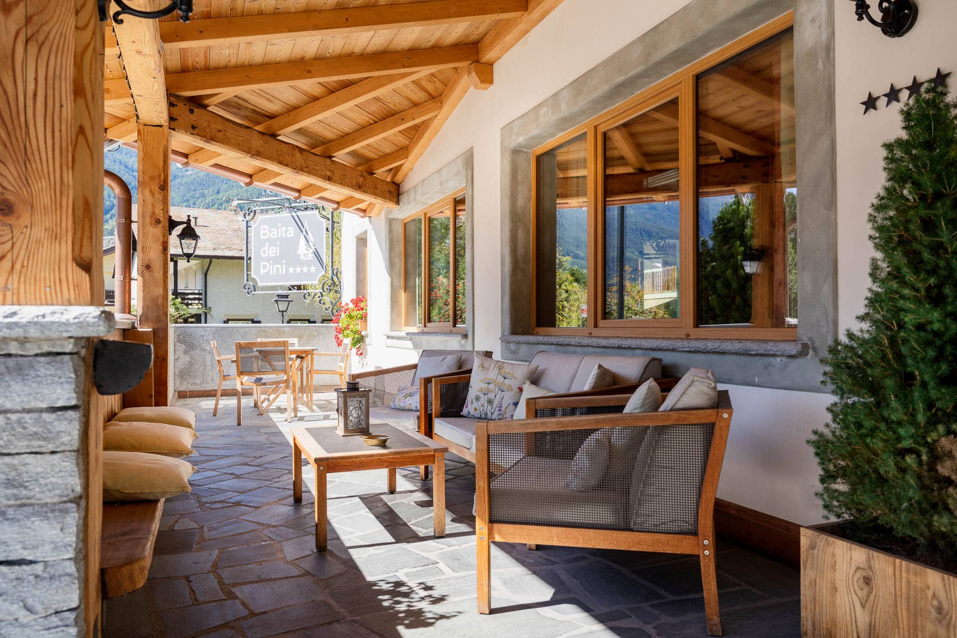 Hotel Baita Dei Pini bašta