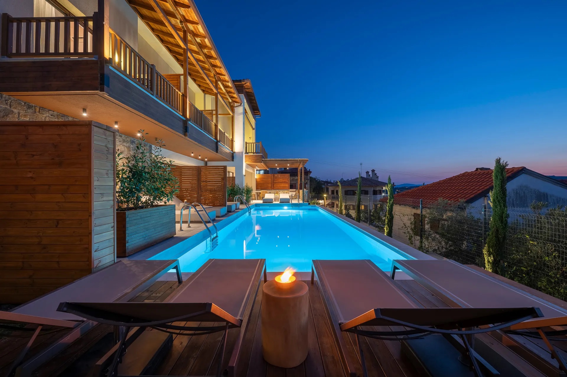 Anime Residence Halkidiki-Bazen nocu.jpg
