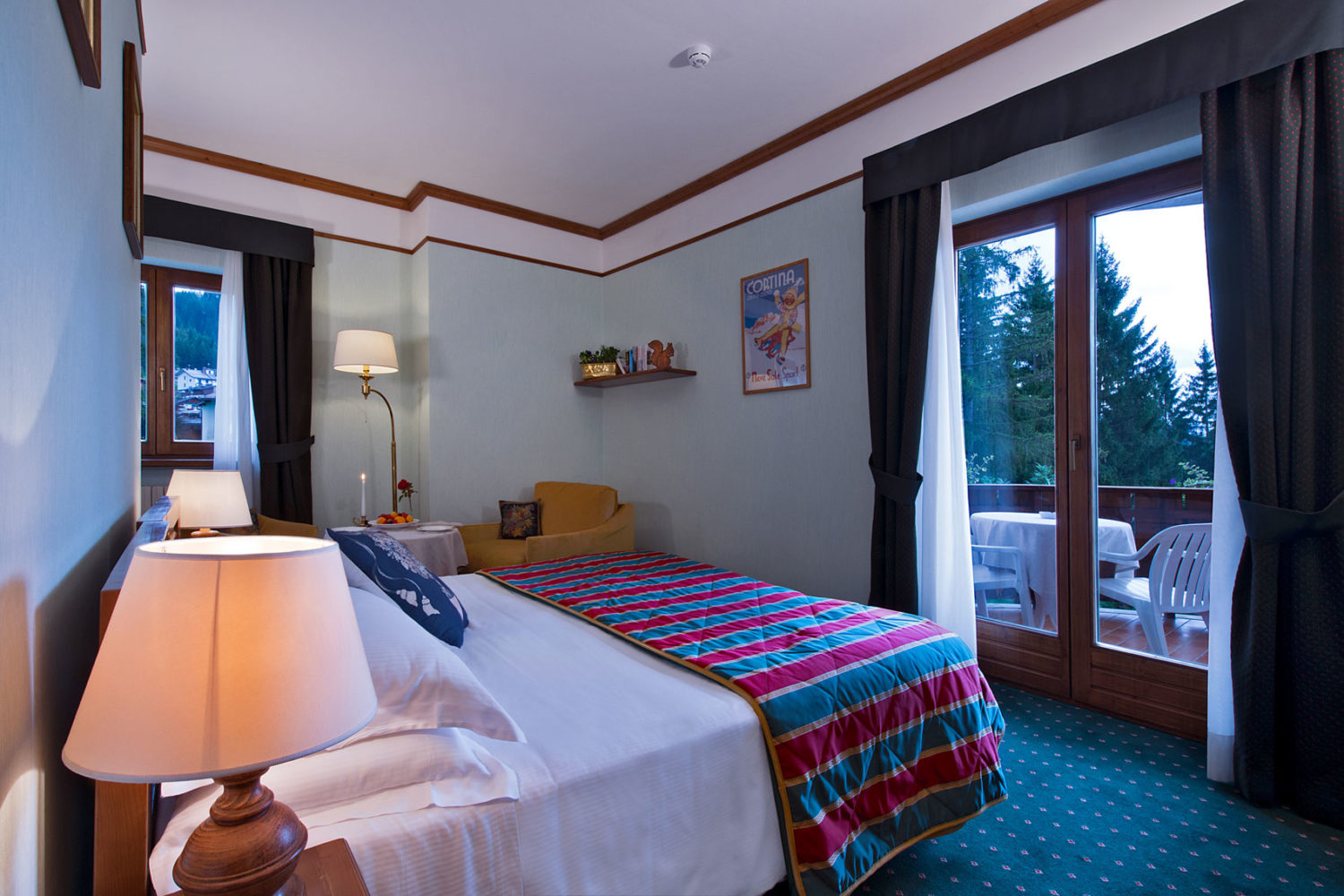 Boutique Hotel Villa Blu Cortina spavaća soba sa terasom