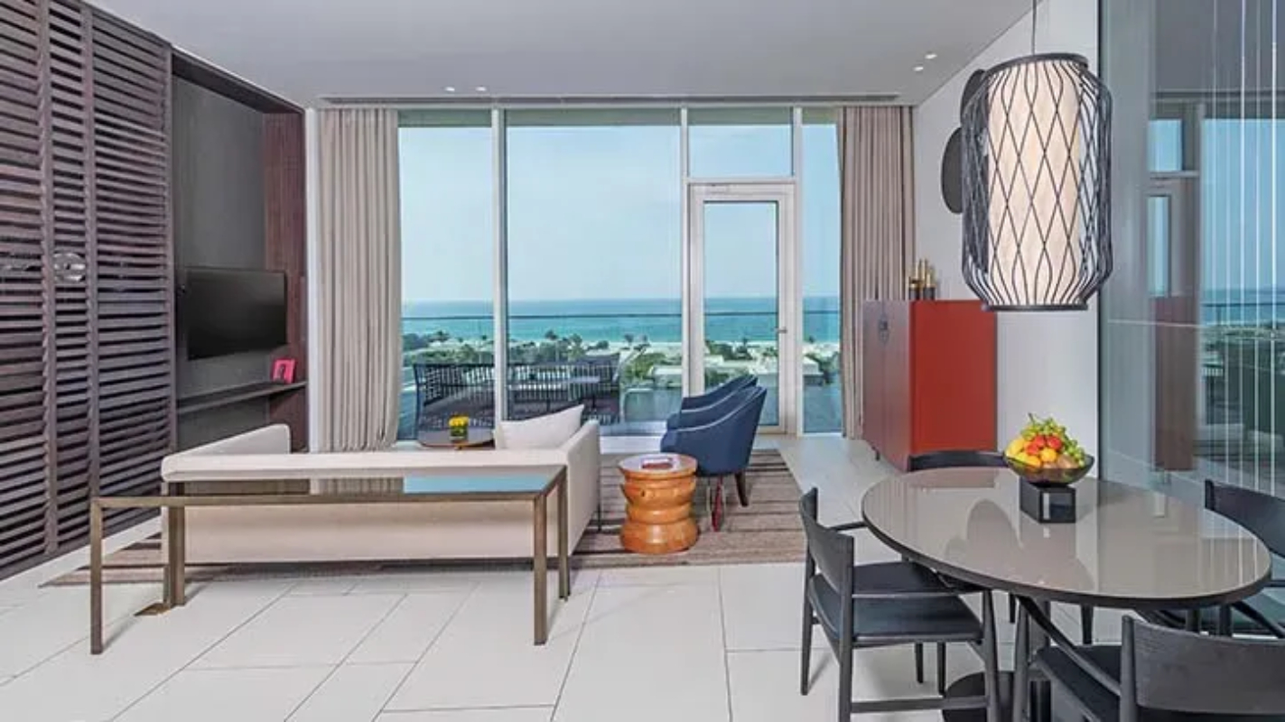 The Oberoi Beach Resort Al Zorah Hotel premier ocean view suite with private terrace.jpg