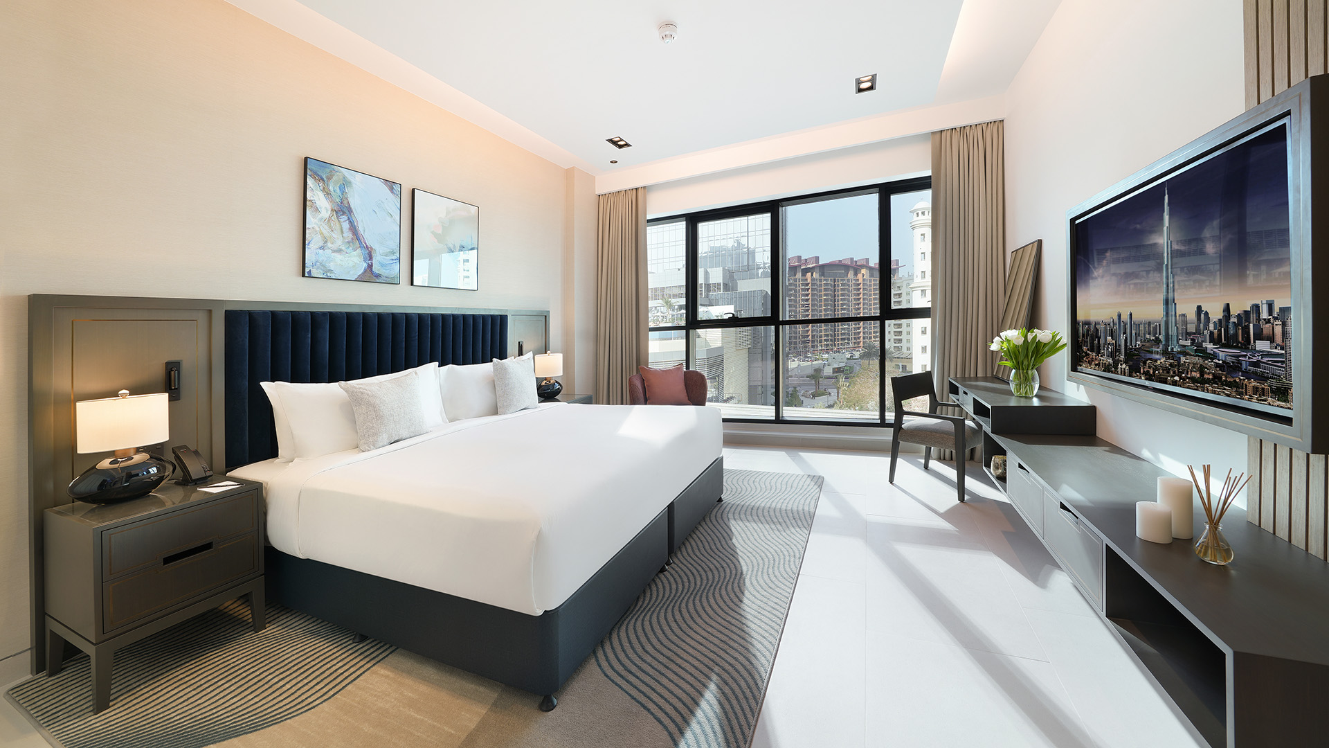 Cheval Maison-The Palm Dubai spavaća soba apartmana.jpg