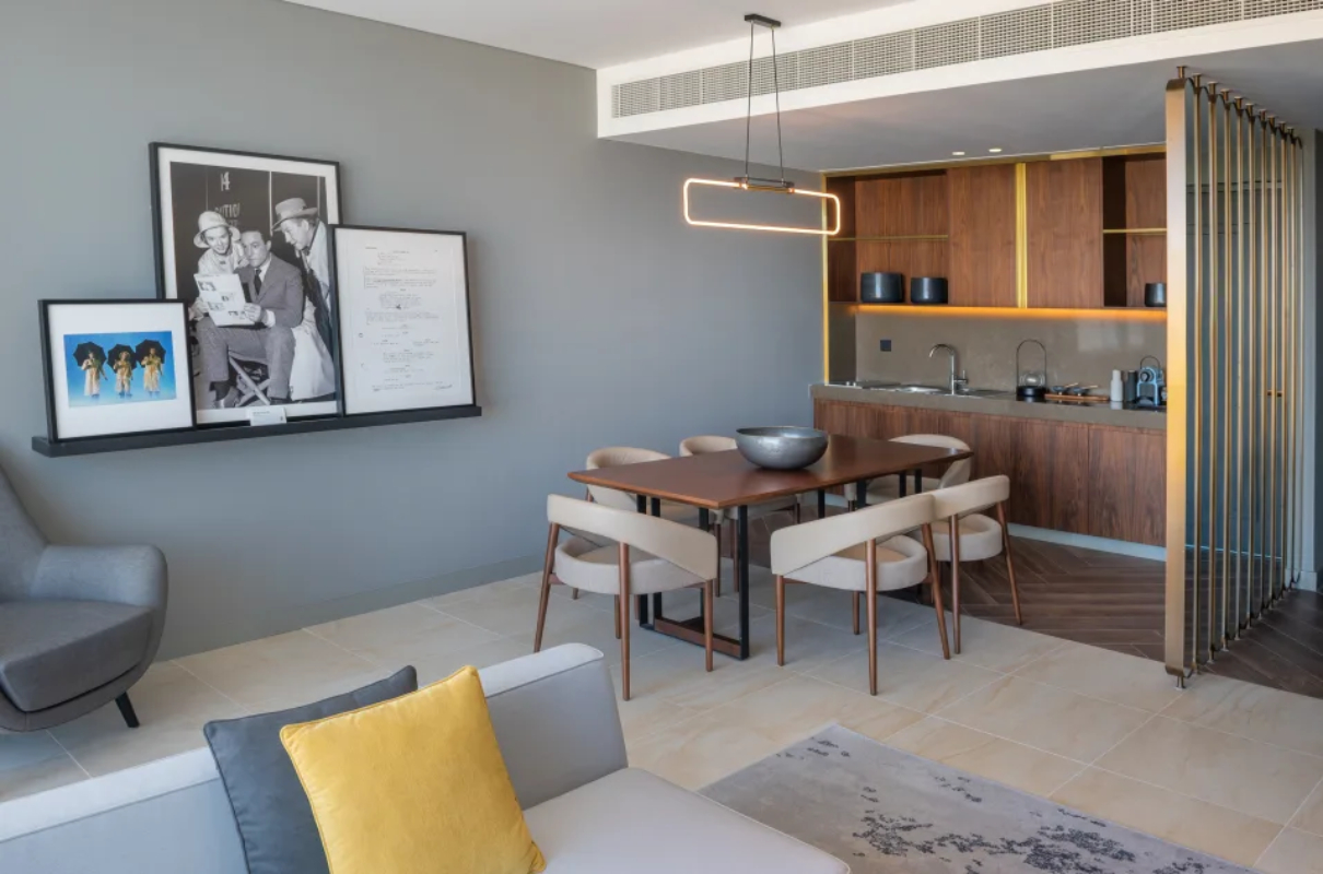 The WB Abu Dhabi, Curio Collection by Hilton Hotel studio suite.jpg