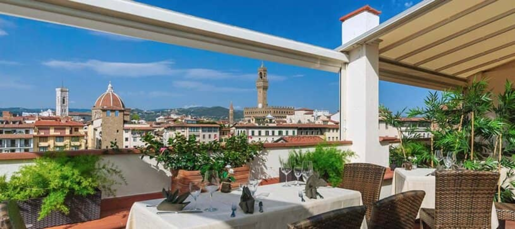 Hotel Firenze Pitti Palace al Ponte Vechhio bar na krovu