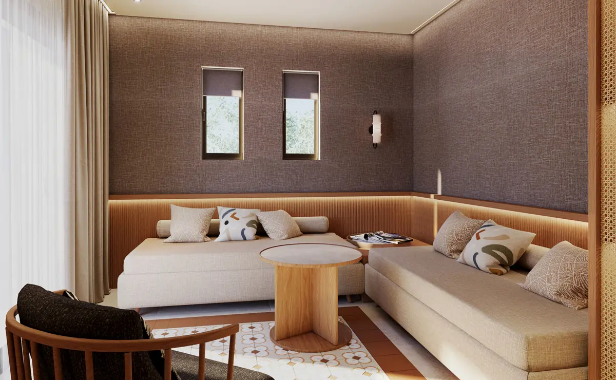 deluxe family suite living room