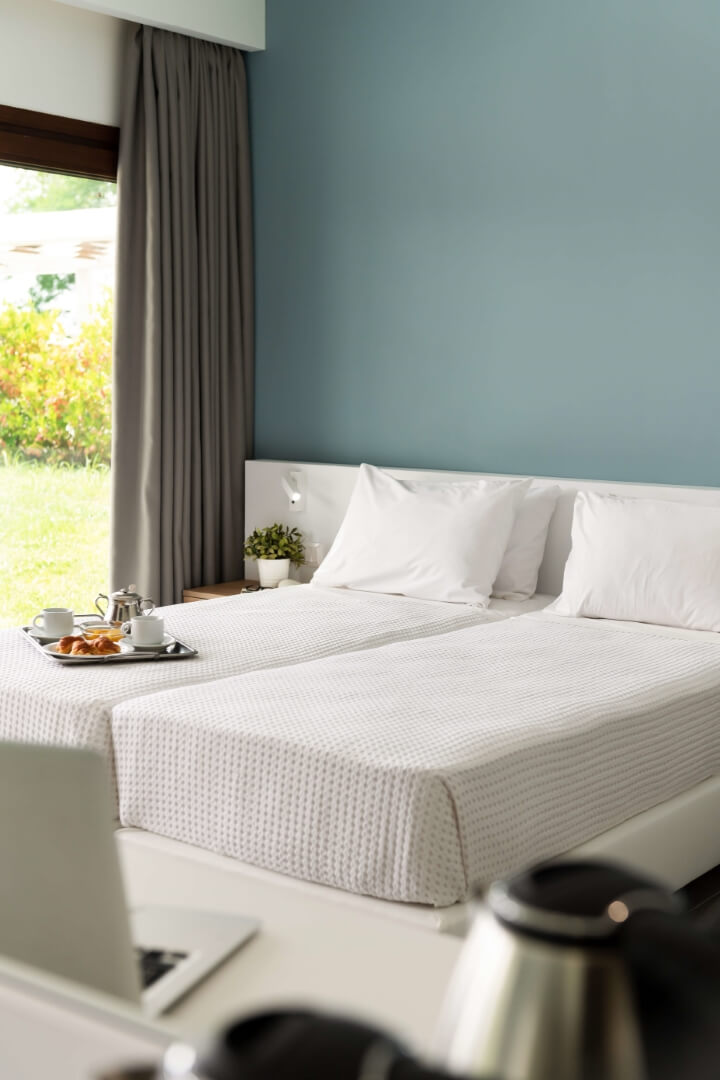 Hotel Olympios Zeus twin beds.jpg