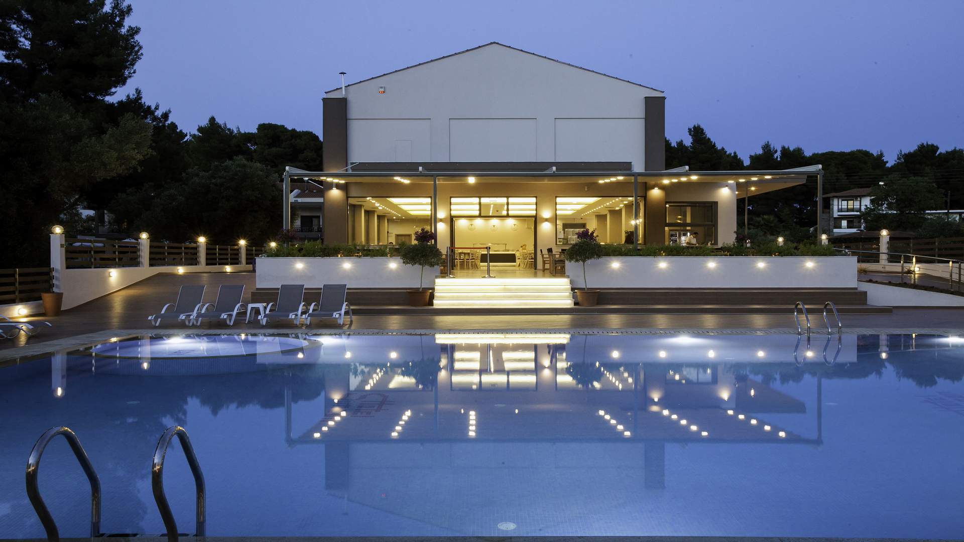 Hotel Simeon pool at night.jpg