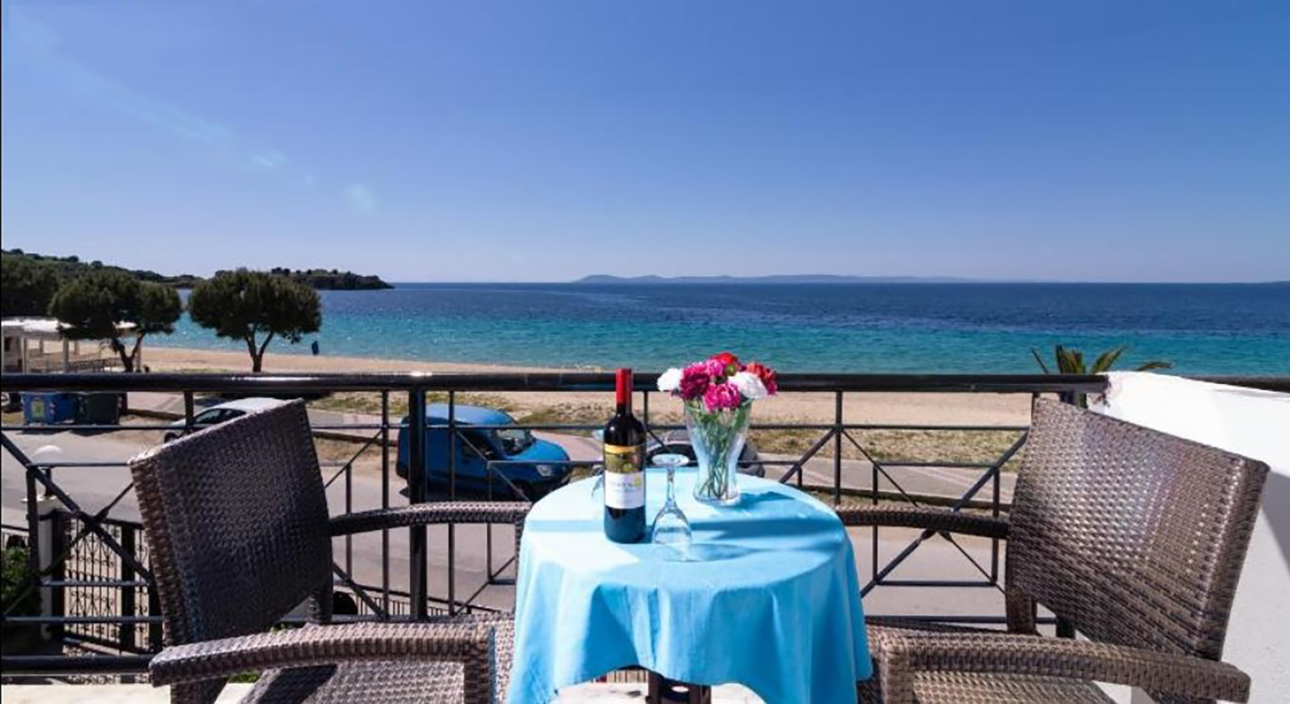 Toroni Blu Sea hotel - Villa Blue Sea - balkon sa pogledom na more.jpg
