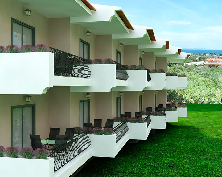 Asteris Village Hotel - Executive apartment - Izgled spolja iz drugog ugla.jpg