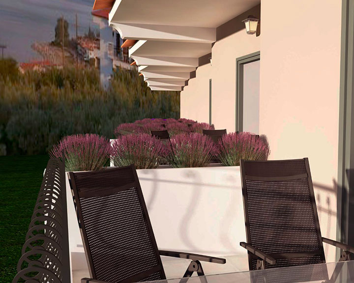 Asteris Village Hotel - Executive apartment - Stolice na terasi.jpg