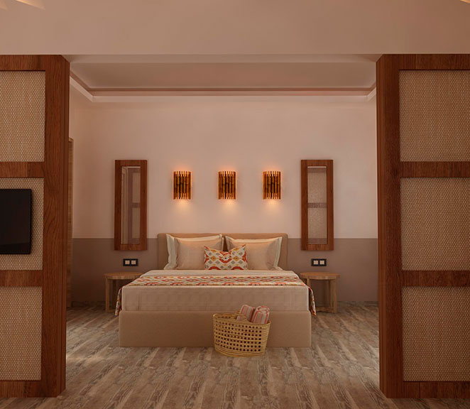 Asteris Village Hotel - Junior suites - francuski ležaj iz drugog ugla.jpg