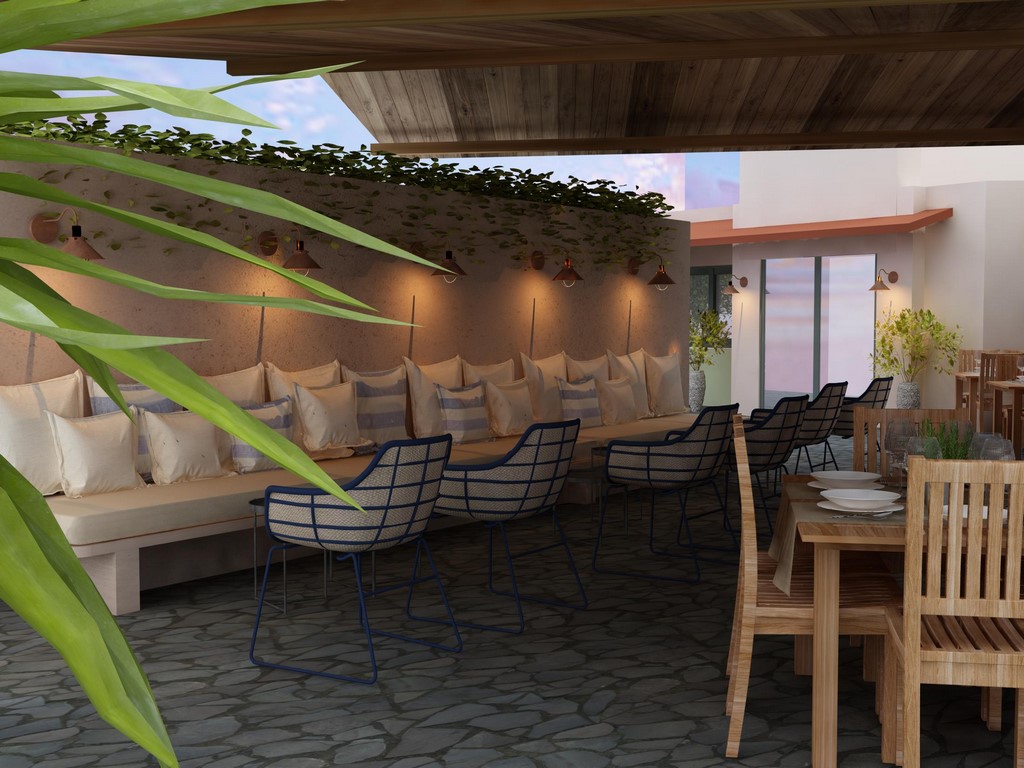 Asteris Village Hotel - Loby bar - Spiljašnjost loby bara iz drugog ugla.jpg