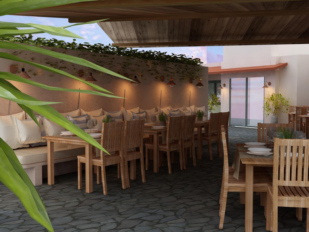 Asteris Village Hotel - Loby bar - namešteni stolovi.jpg