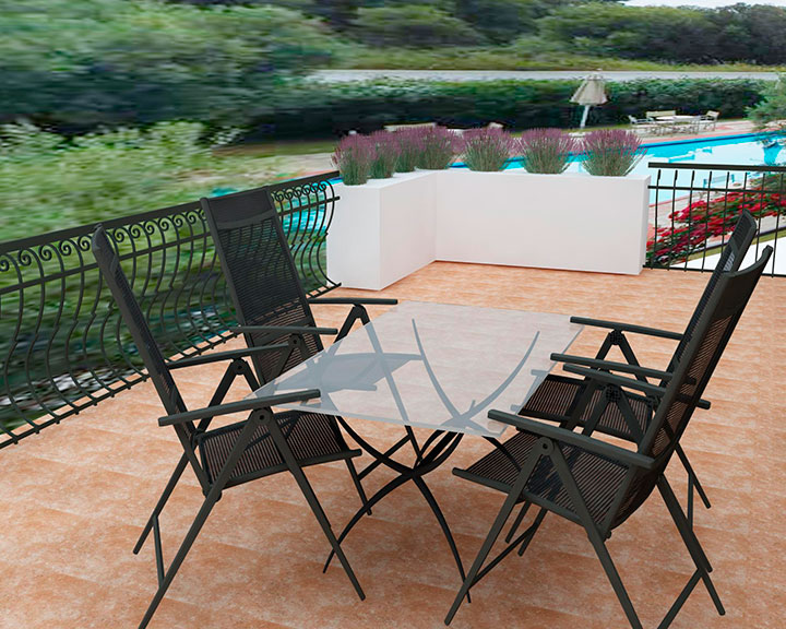 Asteris Village Hotel - Maisonettes - Sto i stolice na terasi.jpg