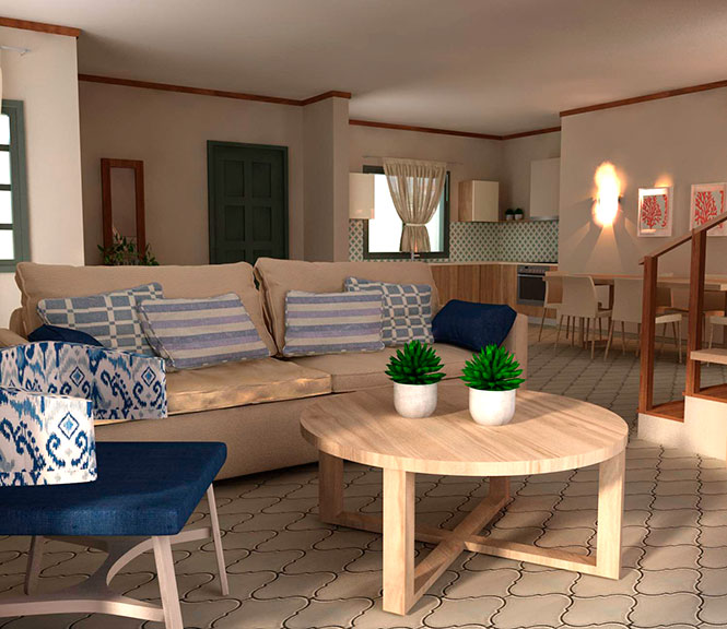 Asteris Village Hotel - Maisonettes - detalji sa dnevnim boravkom.jpg
