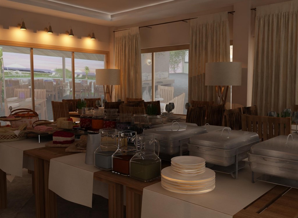 Asteris Village Hotel - Restoran - pogled na švedski sto.jpg