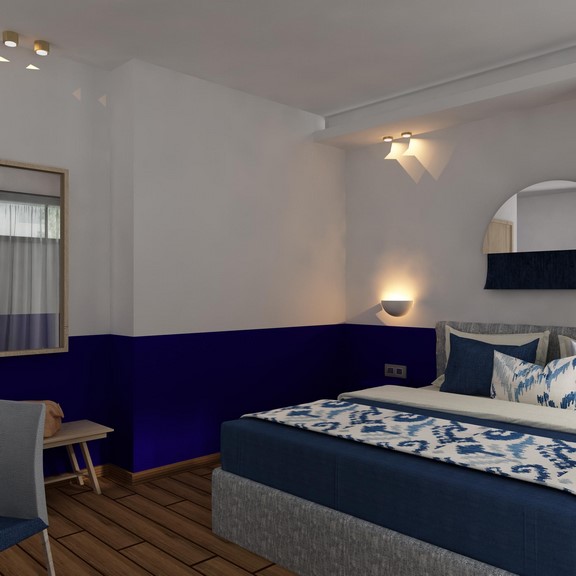 Asteris Village Hotel - economy studio- bračni krevet iz još jednog ugla.jpg