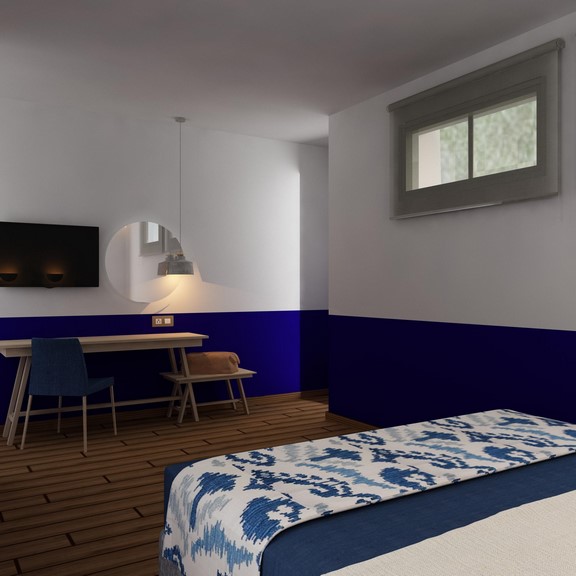 Asteris Village Hotel - economy studio- dupli krevet iz drugog ugla.jpg