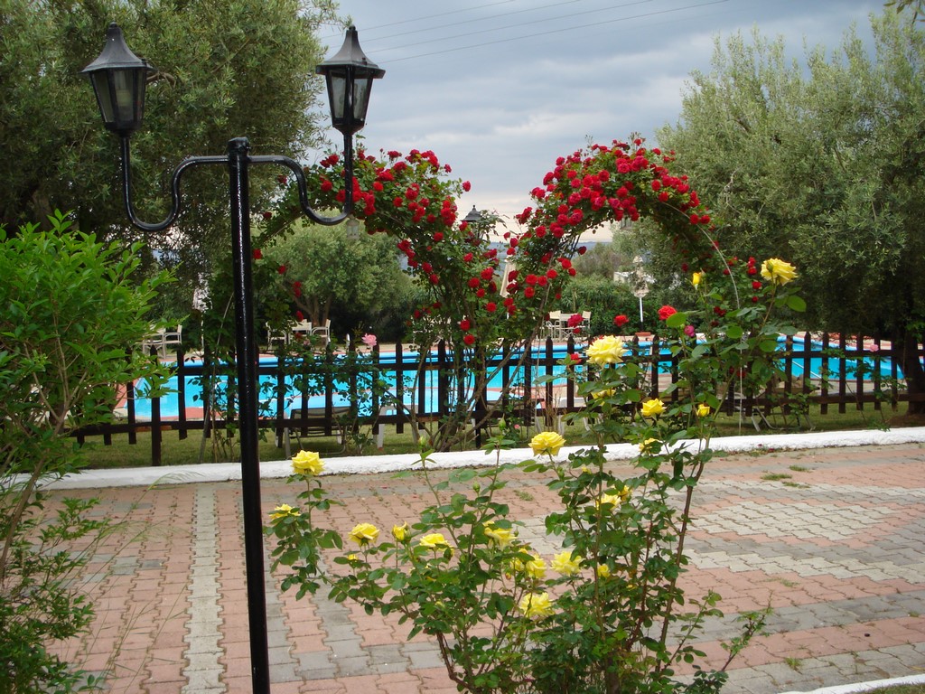 Asteris Village Hotel - pogled na bezen i detalji.jpg